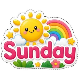 hujung minggu, matahari, ahad, pelangi, sunday