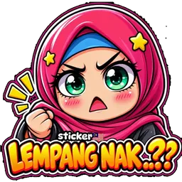 marah, tudung, sindir, penumbuk, lempang nak