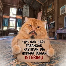 kucing, pasangan, nasihat, sindiran, isteri