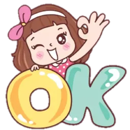 ok, comel, setuju, okay, budak perempuan