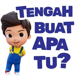 soalan, budak, sapaan, tengah buat apa