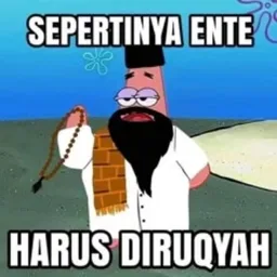 meme, tegur, ustaz, ruqyah, sepertinya ente