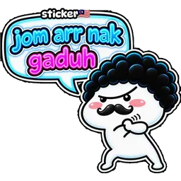 marah, gaduh, misai, jom gaduh, cabar