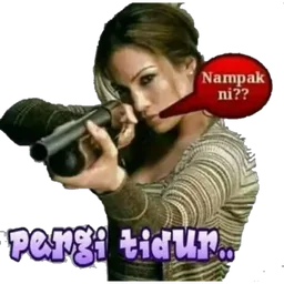 tidur, selamat malam, amaran, pergi tidur, nampak ni, senapang