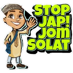 jom solat, solat, stop jap, budak lelaki, ajak