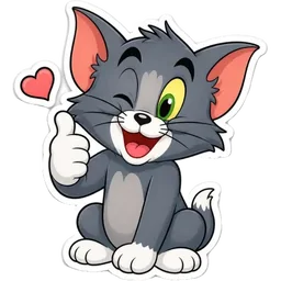 ok, kucing, comel, thumbs up, tom