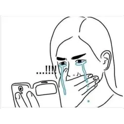 terkejut, phone, menangis, sedih, air mata, nangis, tengok phone