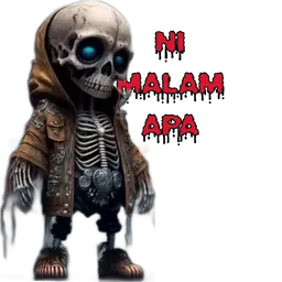 seram, malam, skeleton, tengkorak, ni malam apa