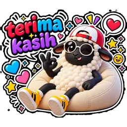 terima kasih, thank you, cool, biri-biri, peace