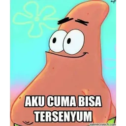 reaksi, meme, senyum, patrick, tersenyum