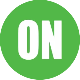 status, hijau, on, aktif