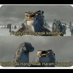 meme, loghat, kedah, butoh, anak haram