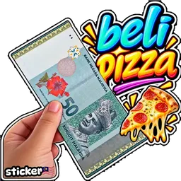 makan, duit, pizza, rm50, beli pizza