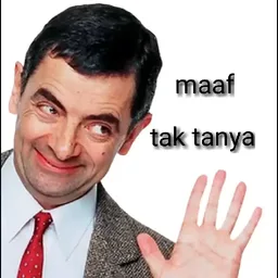 reaksi, sindir, perli, mr bean, maaf tak tanya