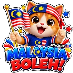 semangat, kucing, merdeka, bendera, malaysia boleh