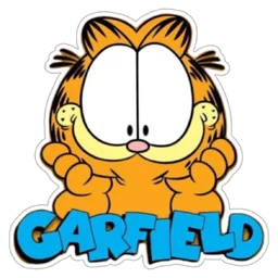 kucing, comel, garfield