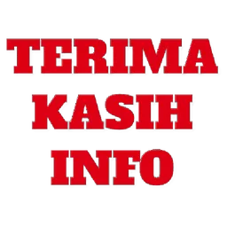 terima kasih, teks merah, tq, info