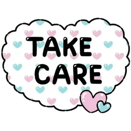 take care, jaga diri, bye, hearts