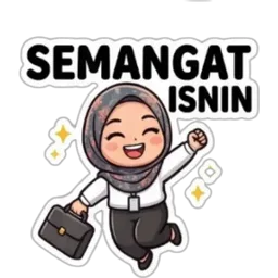 hijab, kerja, motivasi, isnin, semangat isnin