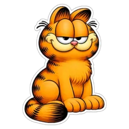 kucing, muka bosan, malas, garfield
