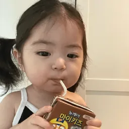 comel, baby, budak, minum, susu