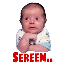 baby, seram, muka, takut, sereem