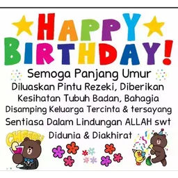 doa, happy birthday, selamat hari jadi, ucapan, panjang umur