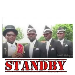 meme, siap sedia, standby, coffin dance