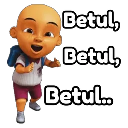 setuju, kartun, betul, upin ipin, budak