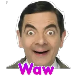 terkejut, wow, mr bean, excited, waw