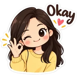 ok, comel, setuju, okay, kenyit mata