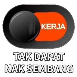 sembang, kerja, sibuk, toggle, tak dapat
