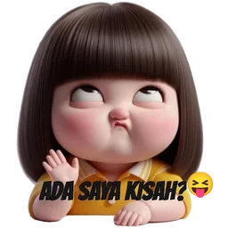 budak comel, sindir, tak kisah, ada saya kisah, buat muka
