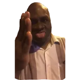stop, meme, julur lidah, tangan, tolak
