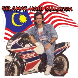 motosikal, retro, bendera malaysia, hari malaysia, selamat hari malaysia