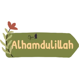 alhamdulillah, syukur, bunga, islamik