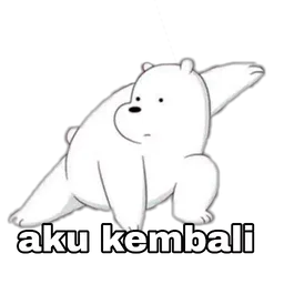 beruang, ice bear, balik, aku kembali