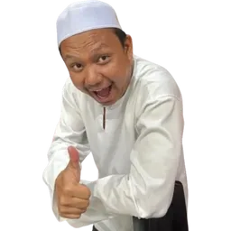 setuju, thumbs up, mantap, bagus, baju melayu