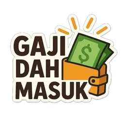 gaji, duit, gaji masuk, dompet, payday