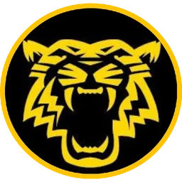 kuning, logo, harimau, tiger