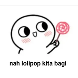 comel, lolipop, gula-gula, kongsi, bagi