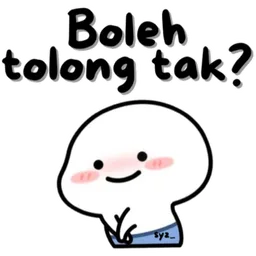 comel, malu, boleh tolong tak, minta tolong