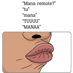lawak, muncung, bibir, mana remote, tunjuk mulut