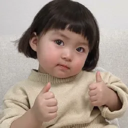 ok, baby, budak comel, thumbs up, bagus