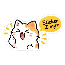 ok, kucing, comel, gembira, thumbs up