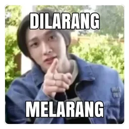 lawak, tunjuk jari, dilarang, melarang, kpop