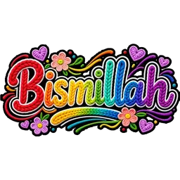 doa, islam, bunga, warna warni, bismillah