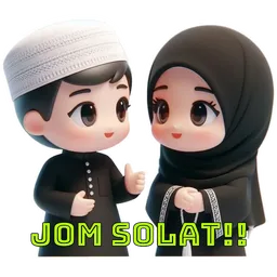 comel, jom solat, solat, ajak, muslim