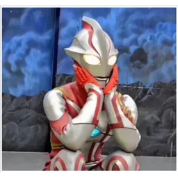 comel, malu, reaksi, ultraman, tersipu