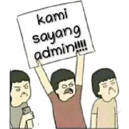 meme, papan tanda, protes, group chat, admin, kami sayang admin, grup